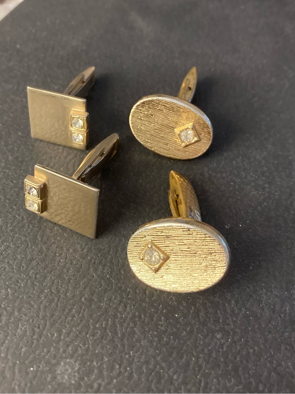 Gold-Tone Cuff Links (Two Pair)